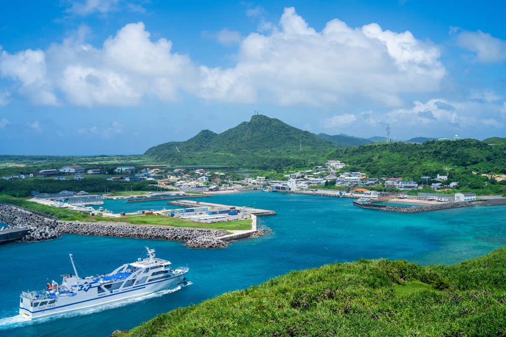 のんびりとした与那国島の風景